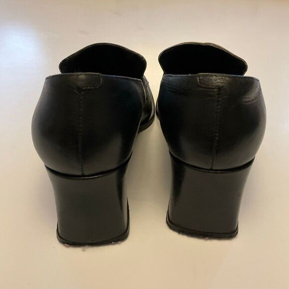 Vintage Y2K Pilgrim Buckle Block Heel 40s Vibe Brogues, 7 - Picture 4 of 16